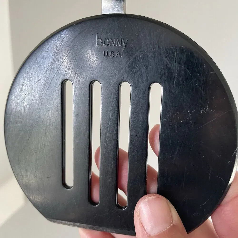 Bonny USA Vintage Plastic Nylon Wide Slotted Spatula Turner 12